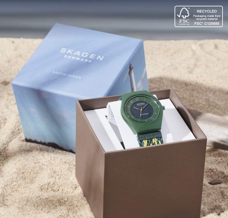 Samsø Skagen SKW6871 Solar-Powered - Watch material® #tide Series Multicolor ocean