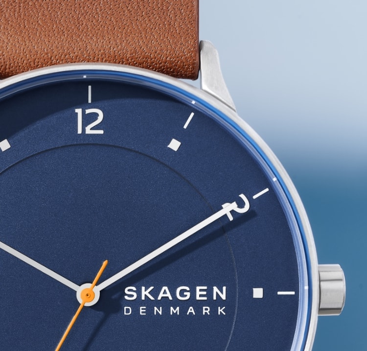 Leather - Brown Riis Watch Skagen SKW6885 Three-Hand Medium